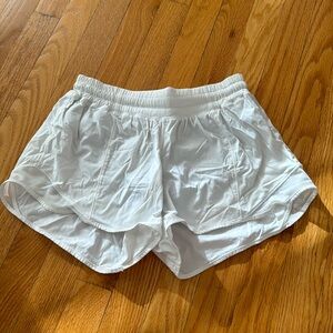 White Lululemon shorts